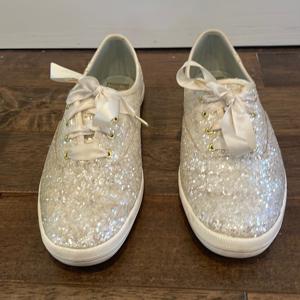 Kate Spade - Size 9 - Glitter sneakers in cream